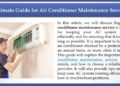 Ultimate Guide for Air Conditioner Maintenance Service by asihastings ...
